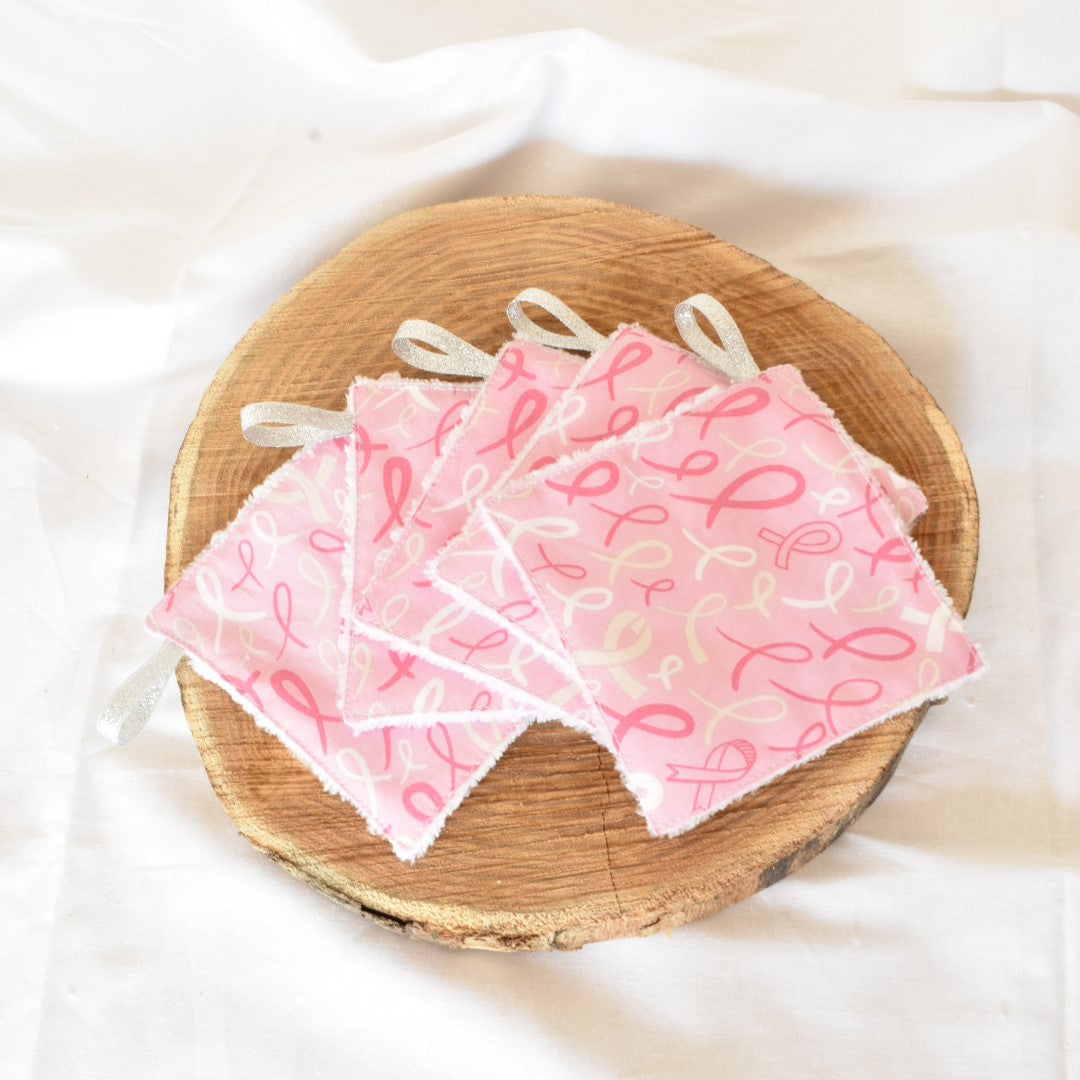 Lot de 5 lingettes Octobre rose