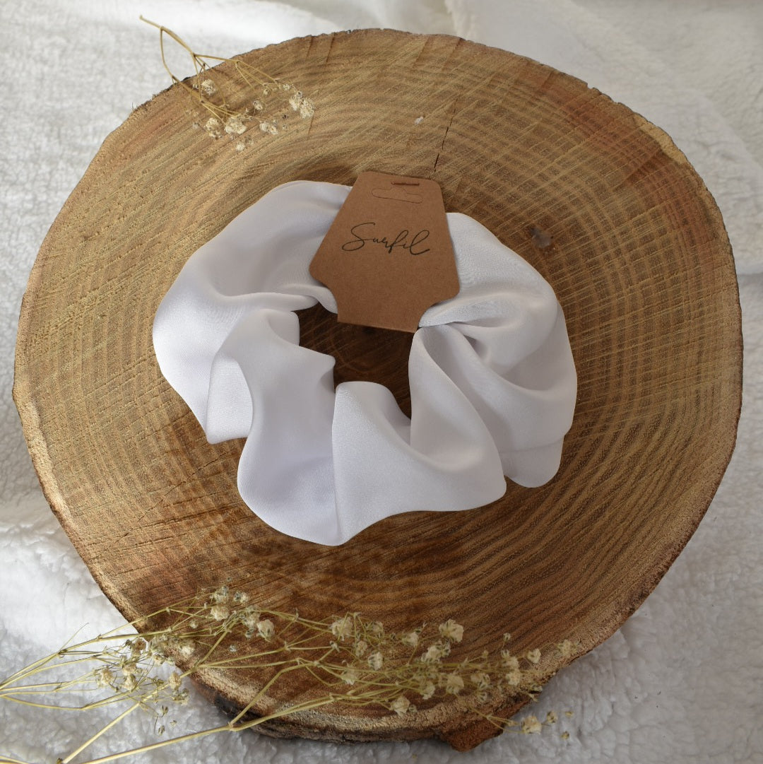 Chouchou satin Alba